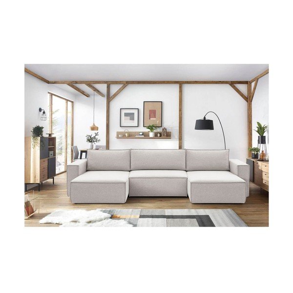 Colțar bej (în formă de "U") Nihad – Bobochic Paris-image-1