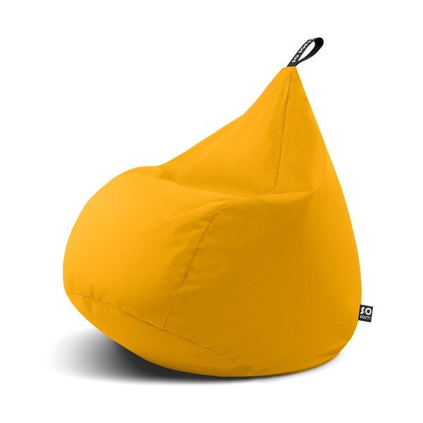 Fotoliu bean bag galben Drop XL – So Soft?