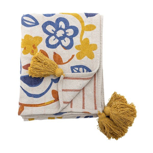 Pătură din bumbac reciclat 130x160 cm Figuria – Bloomingville-image-3