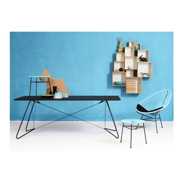 Masă auxiliară OK Design Centro, albastru deschis-image-2
