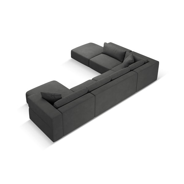 Colțar gri închis (cu colț pe partea stângă /în formă de "U") Esther – Milo Casa-image-3