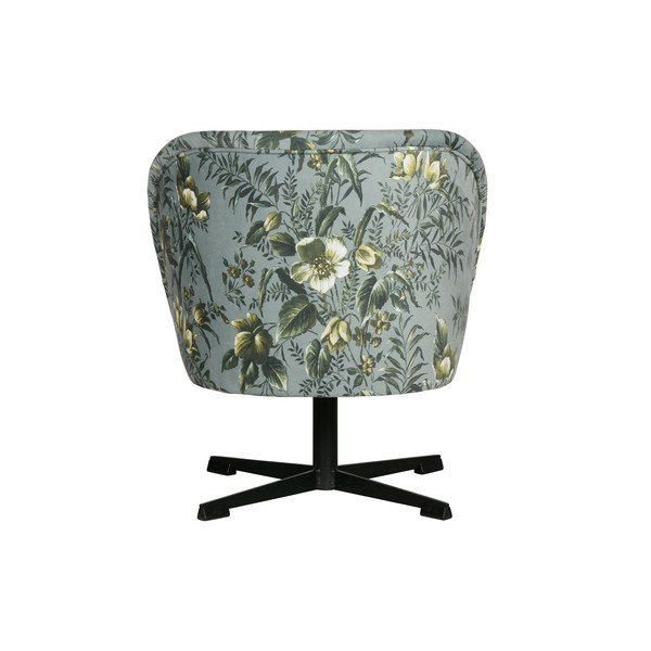Fotoliu cu detalii florale WOOOD Vogue, gri-image-4