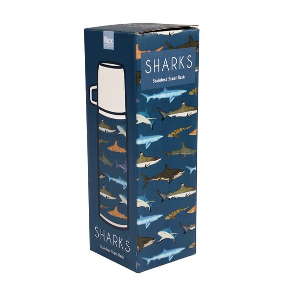 Termos albastru pentru copii 350 ml Sharks – Rex London-image-3