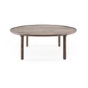 Măsuță de cafea maro rotundă din lemn de stejar ø 100 cm Mu – Gazzda