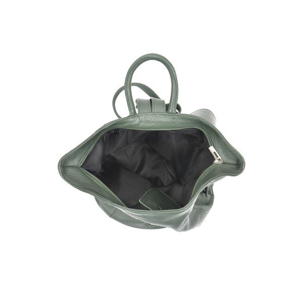 Rucsac din piele Anna Luchini, verde-image-4