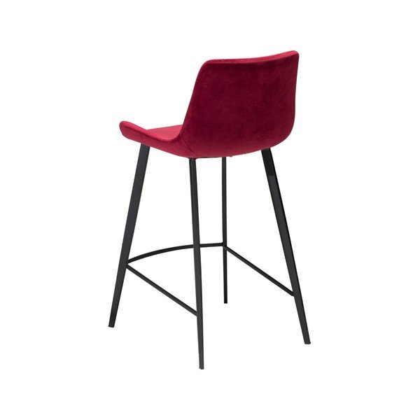 Scaun bar DAN–FORM Denmark Hype Velvet, vișiniu-image-4