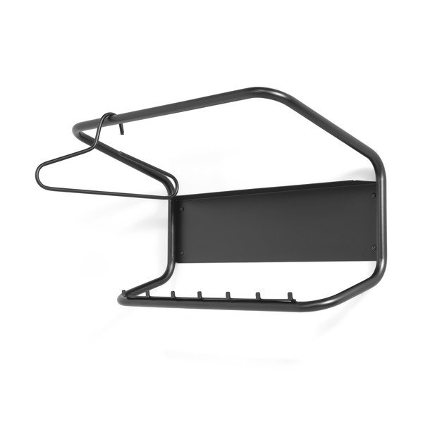 Cuier de perete negru din oțel 80 cm Flux – Spinder Design