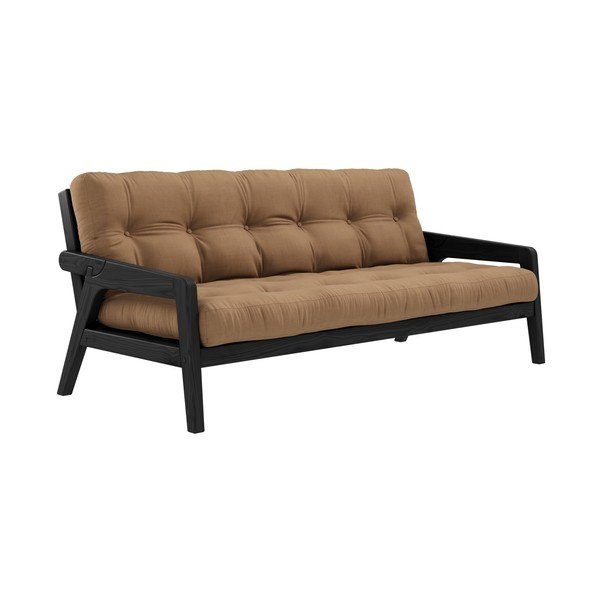 Canapea extensibilă maro 204 cm Grab - Karup Design-image-3