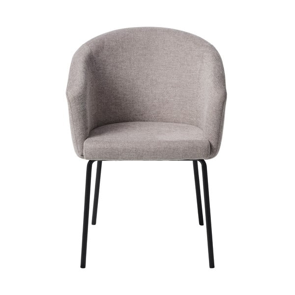 Scaun de sufragerie gri deschis cu cotiere tapițat Easton – Unique Furniture-image-3