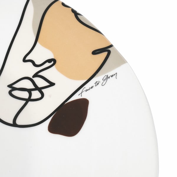 Farfurie din ceramică VDE Tivoli 1996 Face to Grey, ø 35 cm-image-2