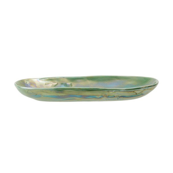 Platou din gresie ceramică Bloomingville Paula, 23,5 x 12,5 cm, verde-image-1