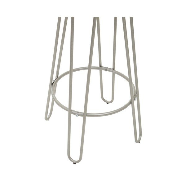 Scaun de bar argintiu/în culoare naturală din lemn de ulm (înălțime șezut 75 cm) District – Premier Housewares-image-4