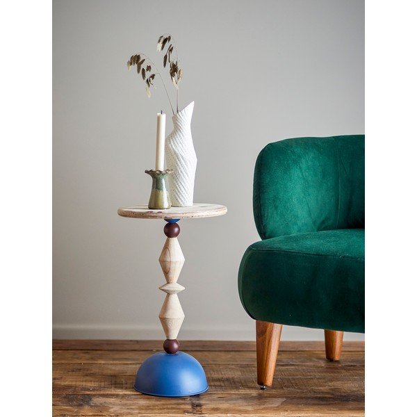 Măsuță auxiliară rotundă din lemn de brad ø 30 cm Mannelli – Bloomingville-image-1