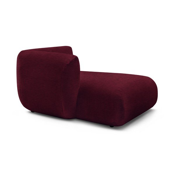 Modul pentru canapea burgundy cu tapițerie din catifea reiată  (cu colțar pe partea stângă ) Lecomte – Bobochic Paris-image-3