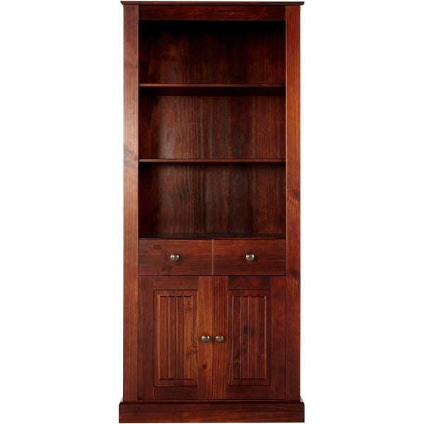 Bibliotecă maro din lemn de pin 181x31 cm Mille – Støraa