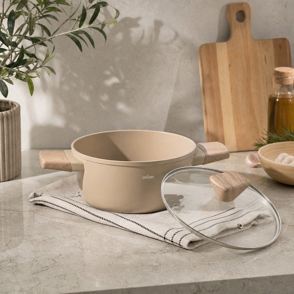 Cratiță cu capac/cu suprafață ceramică 4,4 l Ecrina – Orion-image-1