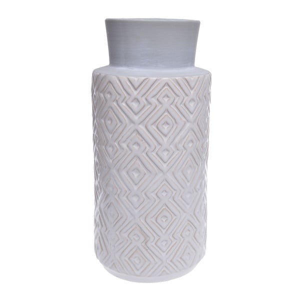 Vază din ceramică Ewax Tribe, 28 cm, alb