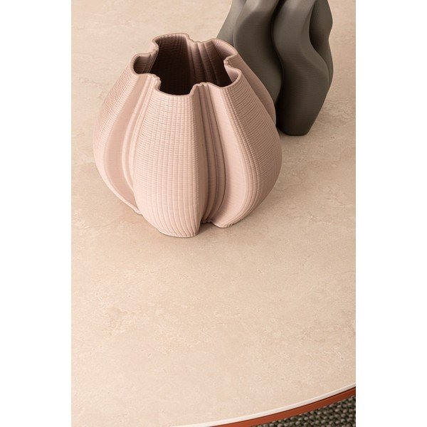 Masă  de grădină rotundă cu blat din piatră ø 120 cm Cabas – Bizzotto-image-2