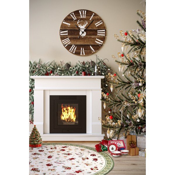 Covor verde rotund din amestec de bumbac ø 200 cm  cu model de Crăciun Toy's Delight Green Christmas – Villeroy&Boch-image-2