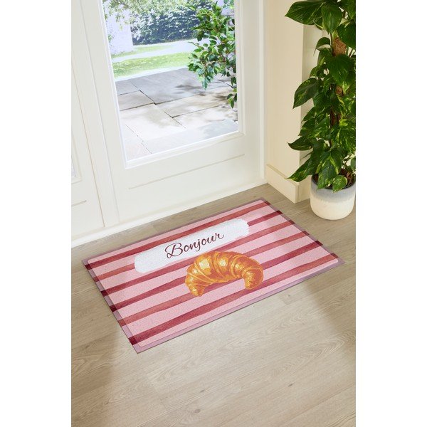 Covoraș de intrare din PVC 40x70 cm  Croissant Bonjour – Artsy Doormats-image-3