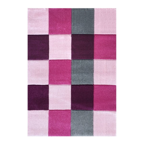 Covor pentru copii Happy Rugs Patchwork, 160x230 cm, roz