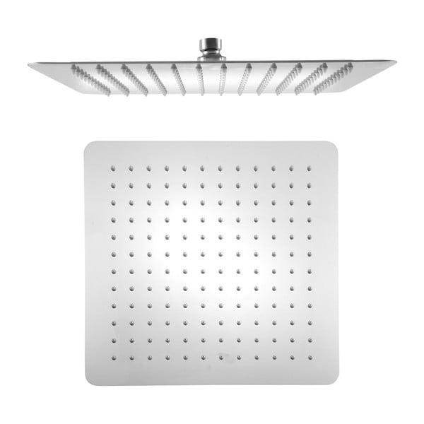 Cap de duș argintiu lucios din oțel inoxidabil Slim – Sapho