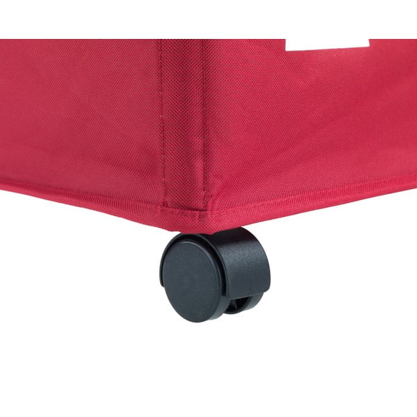 Coș triplu pentru rufe Wenko Trivo, 117,6 l, roșu-image-3