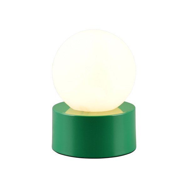 Veioză verde cu abajur din sticlă (înălțime 17 cm) Countess – Trio-image-1