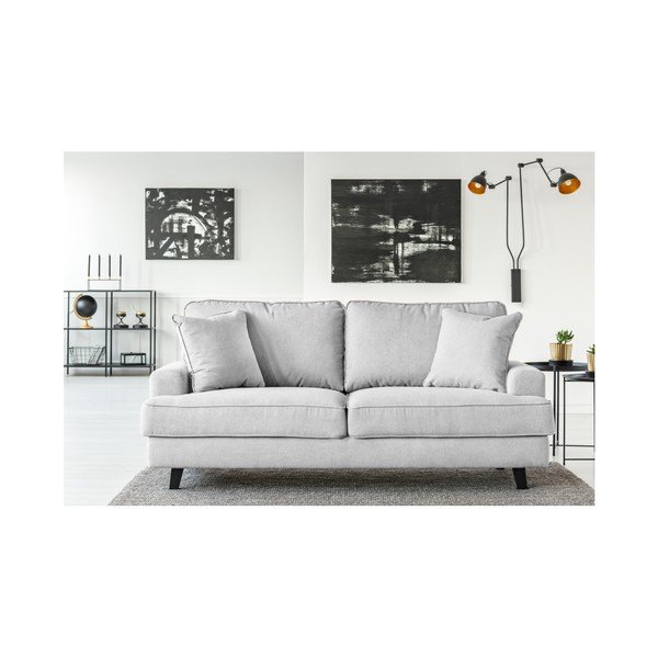 Canapea cu 2 locuri Cosmopolitan design Berlin, gri argintiu-image-3