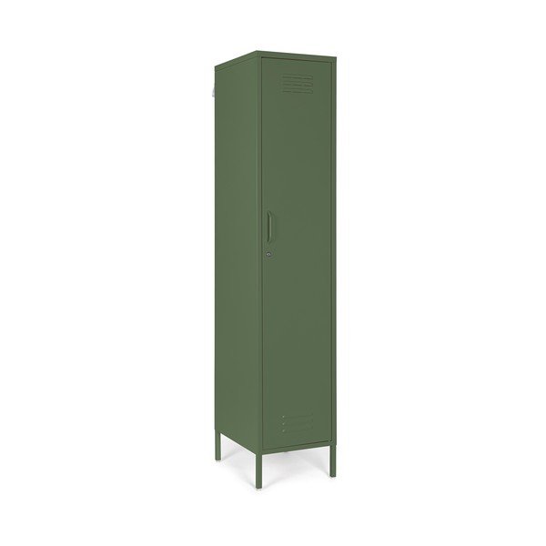Dulap verde închis din metal cu încuietoare 38x185x46 cm Cambridge – Yes Everyday