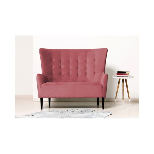 Canapea cu 2 locuri Vivonita Blair, roşu-image-3