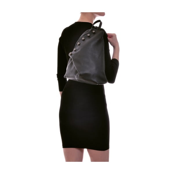 Rucsac din piele Luisa Vannini Mell, negru-image-4