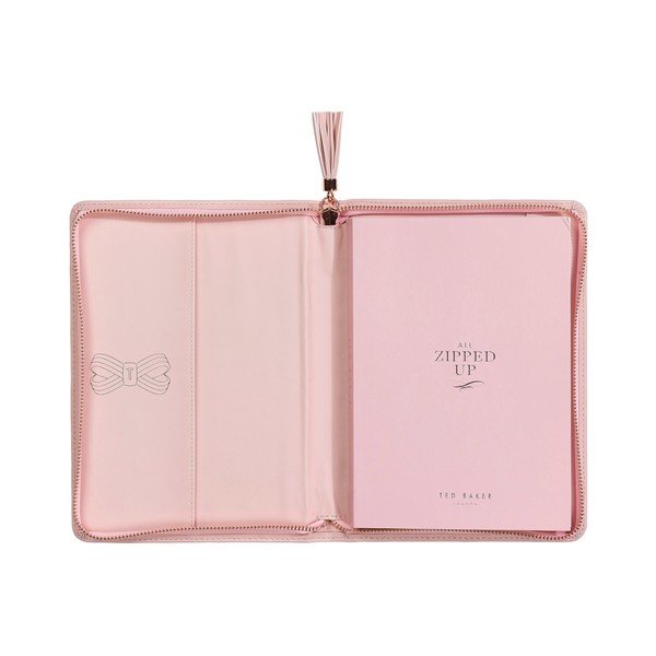 Agendă Ted Baker Tassel A5, 120 file, roz-image-2