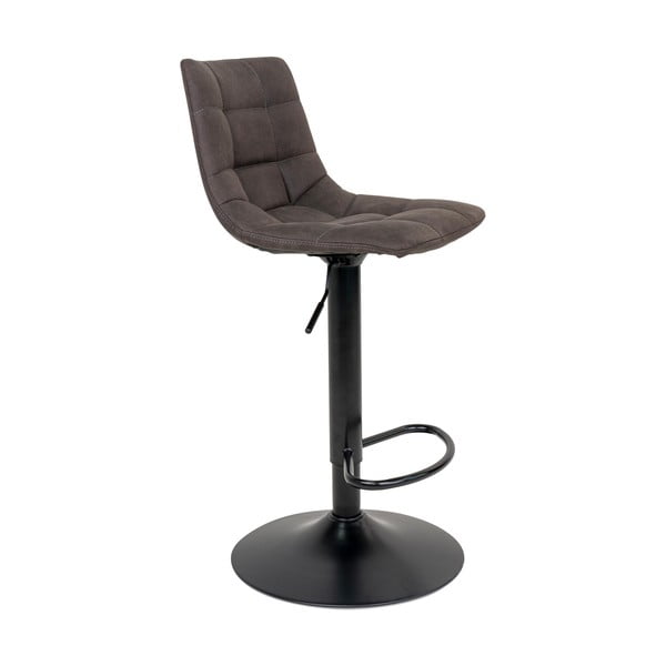 Scaune de bar gri-închis cu înălțime ajustabilă 2 buc. tapițate (înălțime șezut 63 cm) Middelfart – House Nordic-image-3