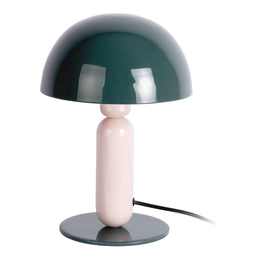Veioza verde-inchis/roz-deschis din metal (inaltime 30 cm) Firenze round – Leitmotiv