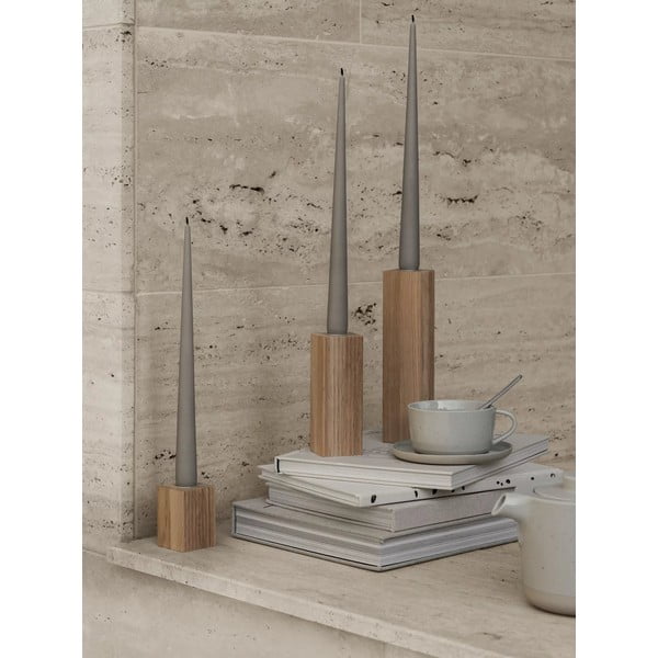 Sfeșnice 3 buc. din lemn Dreva – Blomus-image-3