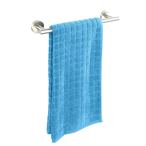 Suport pentru prosoape argintiu mat de montat pe perete din oțel inoxidabil Bosio – Wenko-image-2