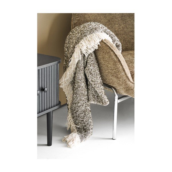 Pătură maro/bej 130x180 cm Sira – House Nordic-image-2