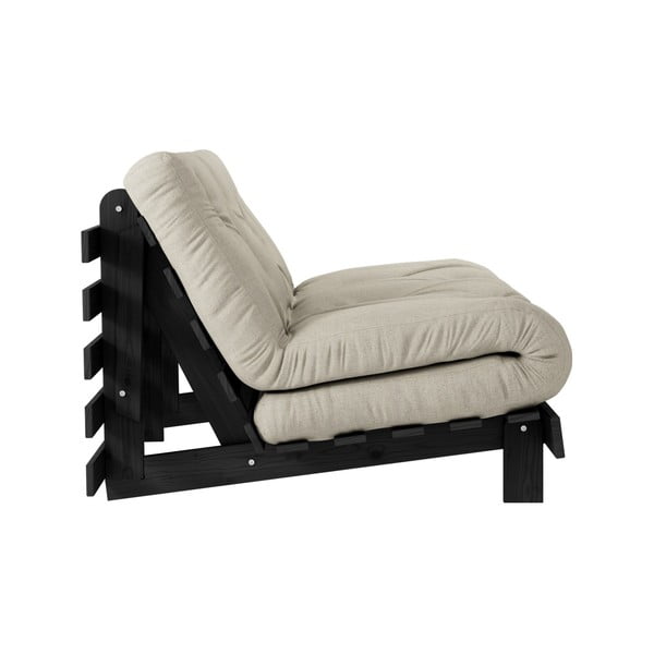 Canapea extensibilă bej 140 cm Roots - Karup Design-image-4