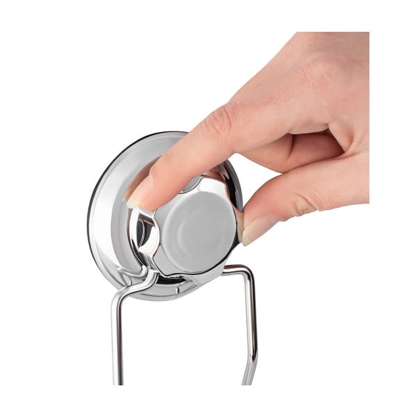 Raft pentru baie argintiu de colț autoadeziv din metal Bestlock Bath – Compactor-image-4