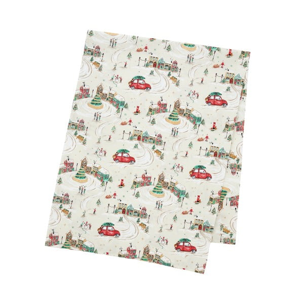 Față de masă din bumbac 132x178 cm Christmas Town – Catherine Lansfield
