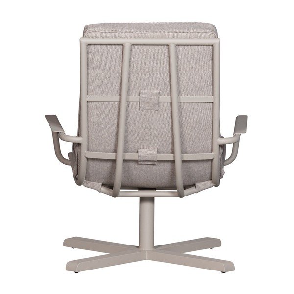 Fotoliu de grădină gri deschis din metal Coosa – Exotan-image-4