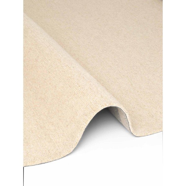 Covor bej țesut manual rotund din lână ø 160 cm Puristic Knots – Elle Decoration-image-4