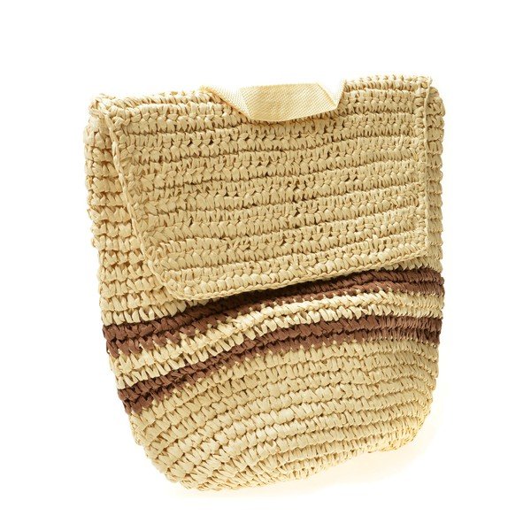 Rucsac din paie Mangotti Bags Brown-image-3