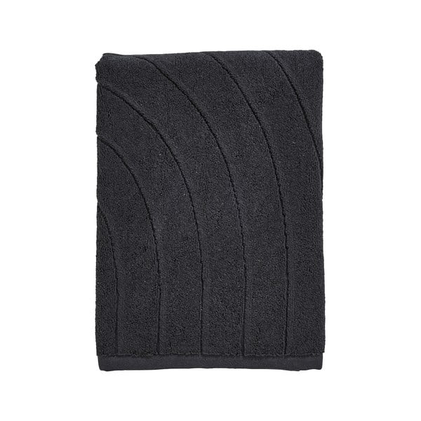 Prosop negru din bumbac din frotir 70x140 cm Time – Zone