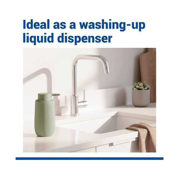 Dozator de săpun lichid verde din plastic 400 ml Fablo – Wenko-image-2