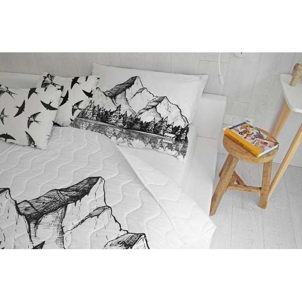 Set pilotă și față de pernă din bumbac satinat matlasat 140x200 cm – Butter Kings-image-1