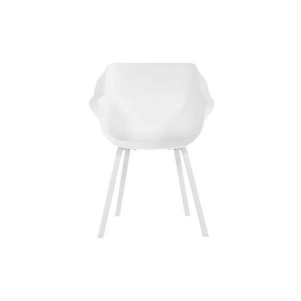 Scaune de grădină albe 2 buc. din plastic Sophie Element – Hartman-image-2
