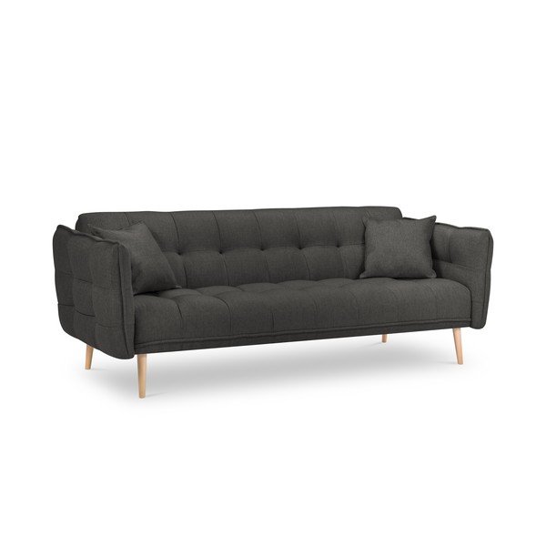 Canapea extensibilă Mazzini Sofas Canna, gri închis-image-2