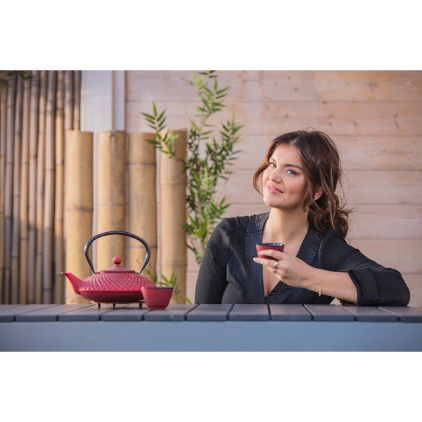 Ceainic din fontă cu infuzor Bredemeijer Xilin, 1,25 litri, roșu-image-4